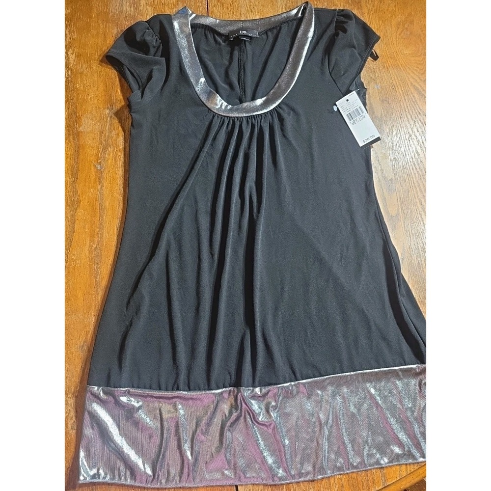 Vintage IZ Buyer California Womens Top Size Medium‎ Metallic Y2K NWT